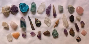 Lote de rocas cristales fósiles especímenes minerales /594 - Imagen 1 de 9