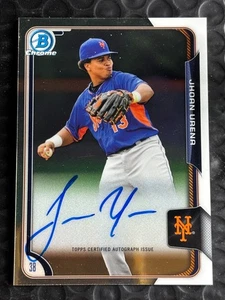 2015 Bowman Chrome - Prospects Autographs Jhoan Urena #BCAP-JU (AU, RC) Mets - Picture 1 of 2