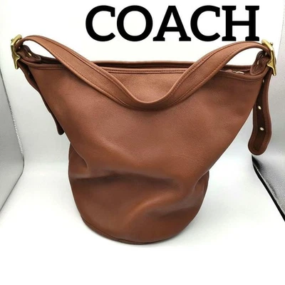 Bolso de Hombro Coach Vintage Bucket en Cuero USA Usado Foto 1 de 4