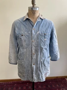 Vintage Lee Sanforized Jeansjacke Herren L Decke gefüttert Union Made USA 30-40’s - Bild 1 von 19