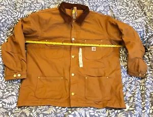 NWT 2XL CARHARTT C01 103825 BRN Blanket Lined Michigan Coat Carhartt latest mo - Picture 1 of 14