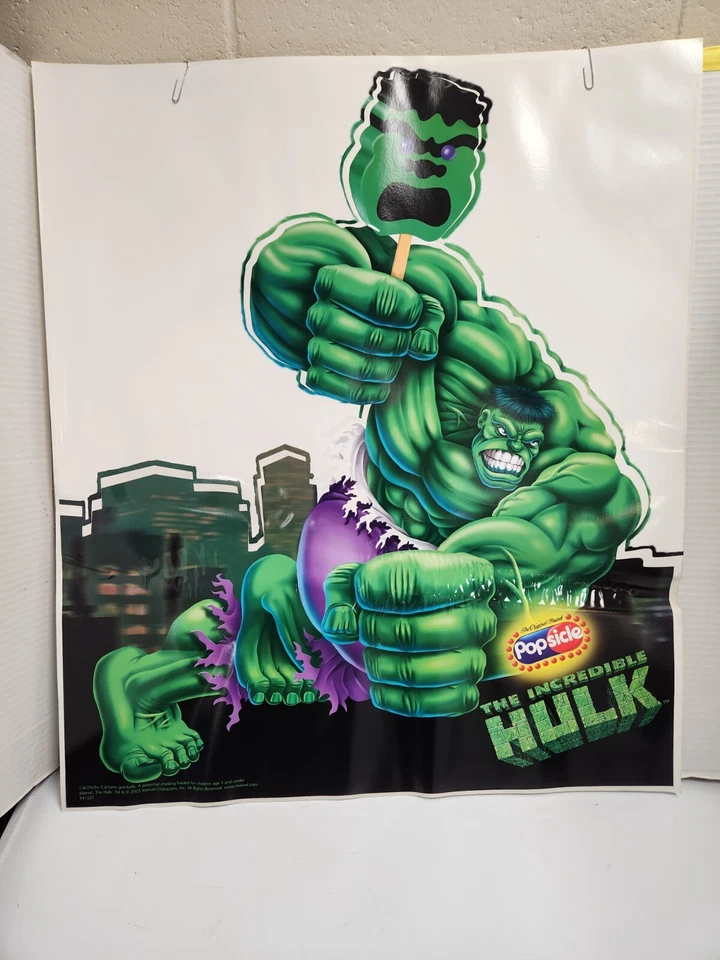 Calcomanía grande de paletas de personaje de Hulk Good Humor Foto 1 de 4