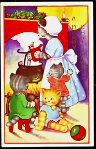 Vintage embossed CAT Postcard - ca. early 1900s - Picture 1 of 2