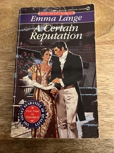 A Certain Reputation By Emma Lange Paperback Book (1995) 1st Edition  - Imagen 1 de 6