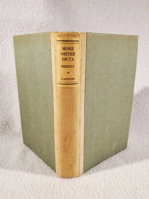 Vintage 1924 More Obiter Dicta ~ Augustine Birrell ~ Hardcover - Image 1 of 4