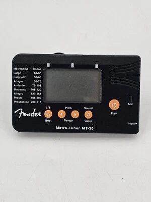 Fender Metro-Tuner MT-30 3 en 1 Sintonizador Cromático Metrónomo Generador de Tonos Foto 1 de 4
