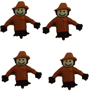 Botones Espantapájaros (4 piezas) - Botones en abundancia - Acción de Gracias - Chatarra de costura artesanal - Imagen 1 de 2