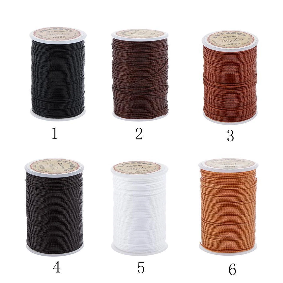 6 0.55mm Leather Waxed Thread Polyester Cord String for DIY - Image 1 of 1