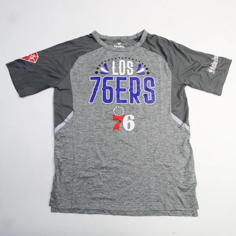 Philadelphia 76ers Fanatics Short Sleeve Shirt Men's Gray/Heather Used Cover