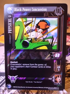 DBZ CCG DRAGON BALL Z GT BLACK POWER CONCUSSION #172 RARE ALT FOIL 04' NEAR MINT - Picture 1 of 2