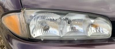 1996-1999 Conjunto de Farol Direito PONTIAC BONNEVILLE 96 97 98 99 Lente Transparente Usada - Imagem 1 de 2