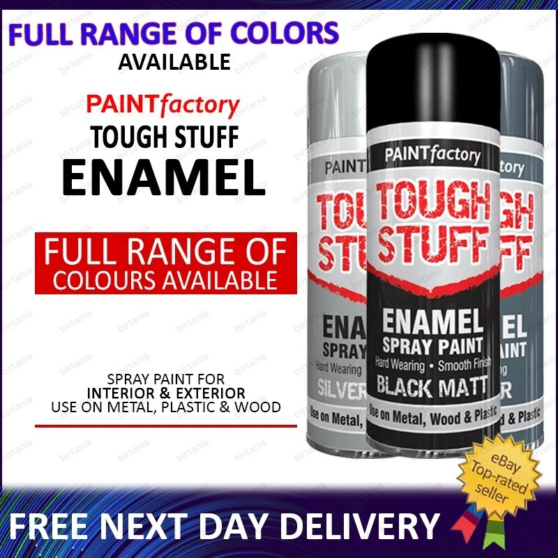 Enamel Spray Paint All-Purpose Aerosol Tough Stuff Metal Wood Plastic 400ml - E1 - Image 1 of 1