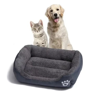 Pet Beds Cat Dog Soft Washable Oxford Fabric Puppy Cushion Warm Pet Basket - Image 1 of 4