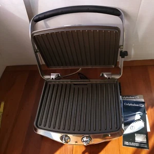 Calphalon HE600CG Adjustable Height Electric Grill Griddle Scratch-Free Surface - Picture 1 of 12