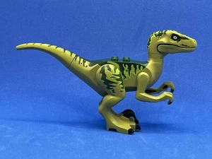 Velociraptor Raptor04 LEGO Dinosaur Jurassic World (Dark Green Back) - Picture 1 of 1