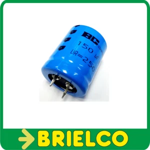 CONDENSADOR ELECTROLITICO SNAPIN 150UF 150MF 250V 105º 25X30MM BD9685 - Imagen 1 de 2