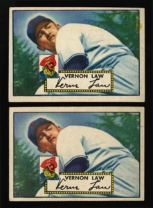 1952 TOPPS~#81~VERN LAW~TWO (2) PRINTING VARIATIONS~PITSBURGH PIRATES~ROOKIE CRD - Bild 1 von 2