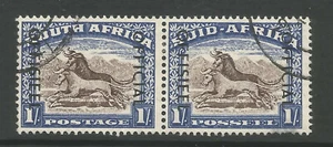 SOUTH AFRICA SG047a 1950-4 GVI 1/- OFFICIAL BLACKISH BRN & ULTRA OFFICIAL C.£190 - Picture 1 of 2