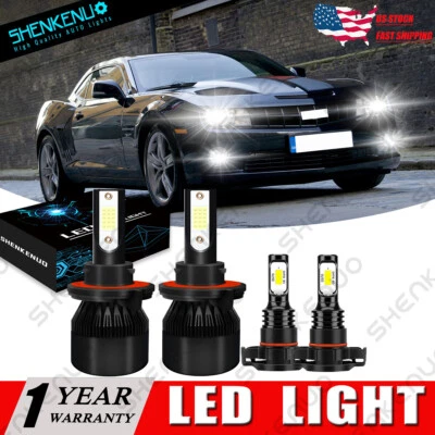 Faro delantero alto/bajo + luz antiniebla 6000 k para Chevrolet Camaro 2010 2011-2013 Foto 1 de 4