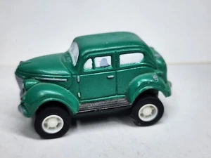 Vintage Disney Applause DICK TRACY Green Pull Back Car HTF Rubber Wheels WORKS - Picture 1 of 9