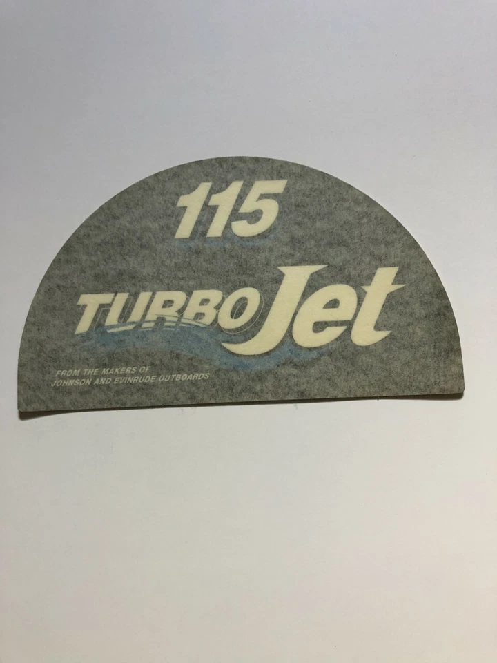 OMC Turbojet Decal  115hp Jet Drive 340725 - Image 1 of 1