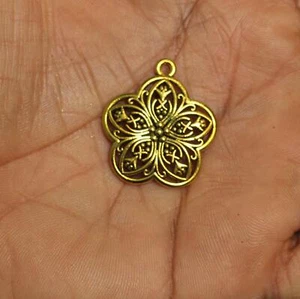 10 Pcs German Silver Pendants 28mm - Picture 1 of 9