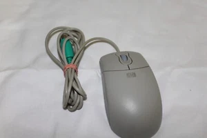 HP Hewlett Packard 2 Buttons Scroll Wheel Wired Optical Mouse - Picture 1 of 6