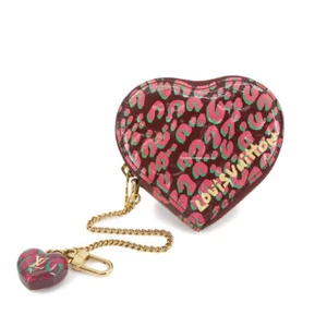 LOUIS VUITTON Monogram Vernis Porte Monnaie Coeur Leopard M91474 Purse 90278542 - Picture 1 of 7