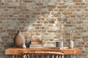 Stein Tapete Vliestapete Steinmuster Steinoptik 3D Beige Braun Grau Wohnzimmer - Bild 1 von 9