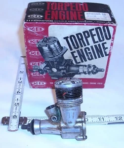 K&B TORPEDO 35 STALLION ENGINE BOXED FOR GAS AIRPLANE OR TETHER CAR 1950s - Picture 1 of 4
