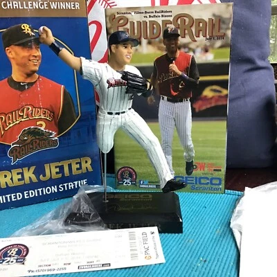 2014 Derek Jeter Scranton Railriders Limited Statue  0027/2500 Ticket & Program - Image 1 of 4