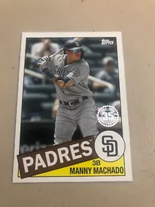 2020 Topps Series 1 #85-82 Manny Machado ⚾️ San Diego Padres 1985 35th Aniv - Picture 1 of 6