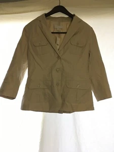 New York & Company Women's Beige Blazer Size 8 - Picture 1 of 3
