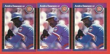ANDRE DAWSON - (3) Cards - 1989 Donruss  #167  *ERROR - 3 Variations*