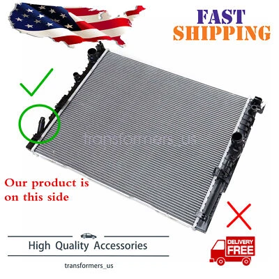 Новый радиатор подходит для BMW 740i 3,0 л 2016-17 530i 540i 2017 17118576997 левая сторона - Изображение 1 из 4