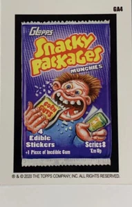 2020 Wacky Packages Weekly SEPT Week4 - Artist Card (GA4)**SNACKY PACKAGES** - Picture 1 of 1