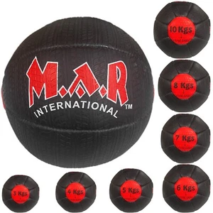 MAR Rubber Traditional Medicine Balls – Hand-Stitched, Essential Home Gym Tool - Picture 1 of 13