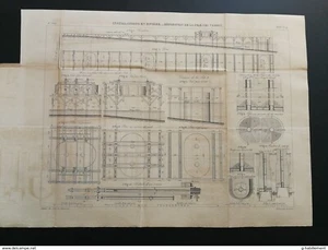 ANNALES PONTS et CHAUSSEES - installations et Réparation de la Pile 1 du Viaduc - Foto 1 di 4