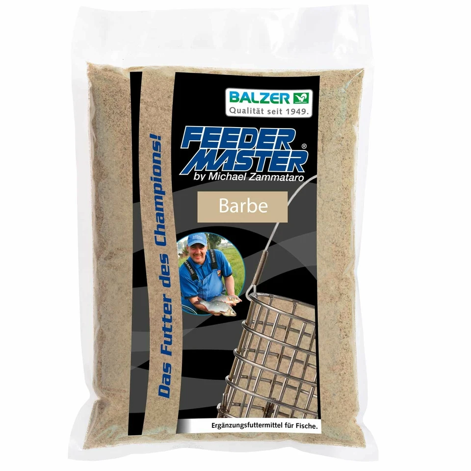 (3,88€/1kg) Balzer Michael Zammataro’s Feedermaster Futter Barbe – 1kg Feederfut - Bild 1 von 1