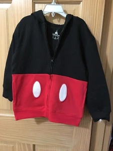 NWT DISNEY Store Parks Boy Mickey Mouse Sweatshirt Hoodie Jacket S,M,LXL - Picture 1 of 3