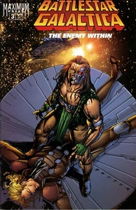 BATTLESTAR GALACTICA: The Enemy Within #3 1996 NM Variant Cov *ShipFree w/$35 Co - Picture 1 of 4