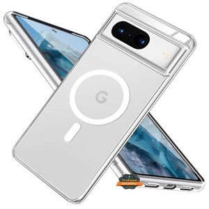 For Google Pixel 8A Clear Compatible with Magsafe Wireless Charger Case Cover - Picture 1 of 9