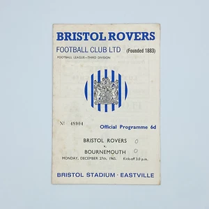 Bristol Rovers vs AFC Bournemouth Programme (27 December, 1965) - Picture 1 of 3