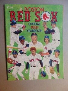 1981 BOSTON RED SOX OFFICIAL YEARBOOK - Picture 1 of 1