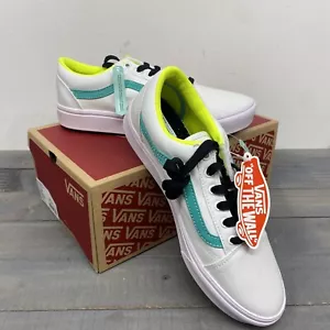 Vans Old Skool fluro sneakers womens Size 7 Comfycush NEW W/ Box VN0A4UHAABU - Picture 1 of 5