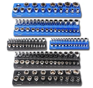 DISEN 6pcs Magnetic socket holder set FITS 150 SOCKETS 1/4 3/8 1/2 drive sizes. - Picture 1 of 1