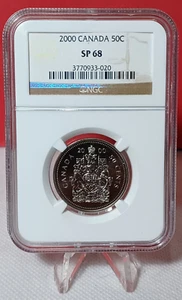 2000 Canada 50 Cents SP68 Specimen Strike Low Mintage: 87,965 New Milennium - Picture 1 of 14