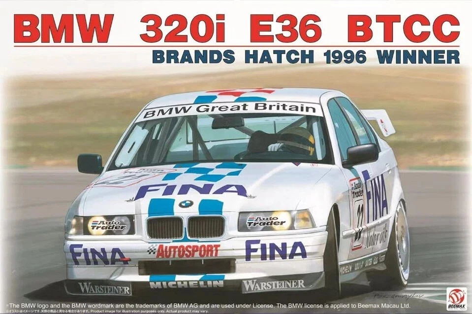 Beemax BX24045 BMW 320i BTCC 1996 Brands Hatch Winner Kit Montaggio 1/24