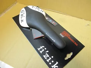 Silla de montar de ciclismo Fizik Antares rieles trenzados de carbono carretera CX 145 gr negra blanca - Imagen 1 de 7