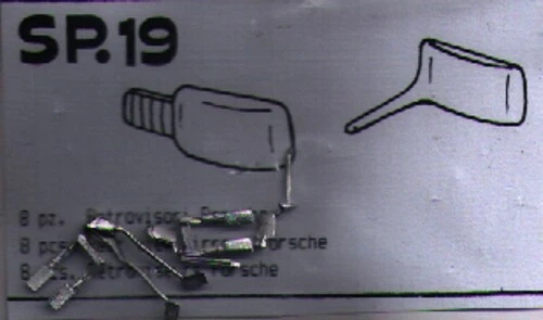 ACCESSORI 1/43 RETROVISORI RETTANGOLARI (2 TIPI) PORSCHE o SIMILI  TRON SP019 - Immagine 1 di 1